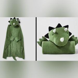 (NWT) Pillowfort Dinosaur Hooded Blanket (Oeko-Tex)